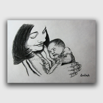 portrait paintings by Saialekhya  